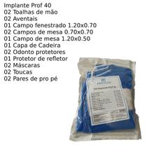 Kit Cirúrgico Paramentação Estéril Implante 18 Peças GR.40