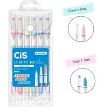 Kit Cis Marca Texto EX Slim - 06 unidades Kit Cis Marca Texto EX Slim - 06 unidades