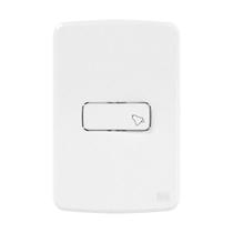 Kit CJ Pulsador Campainha 10A 250V Placa 4X2 Compose Weg