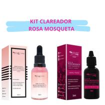 Kit Clareador De Manchas Para Rosto Mais Óleo Rosa Mosqueta - max love
