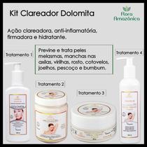 Kit Clareador Dolomita - Sabonete + Creme + Máscara + Esfoliante - 660ml Kit Clareador Dolomita - Sabonete + Creme + Máscara + Esfoliante - 660ml