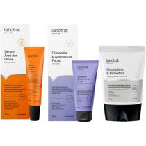 Kit Clareador e Antimarcas Facial Firmador Argila Branca e Serum Area dos Olhos