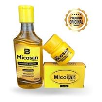 Kit Clareador Micosan - Sabonete Líquido, Pomada Clareadora e Sabonete em Barra Kit Clareador Micosan - Sabonete Líquido, Pomada Clareadora e Sabonete em Barra