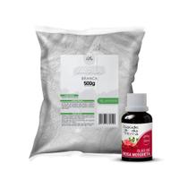 Kit Clareador Natural Argila Branca 500g + Óleo de Rosa Mosqueta 30ml