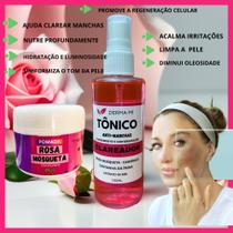 kit Clareador para Melasma Tònico Clareador + Pomada de Rosa Mosqueta clareadora e hidratante 30g