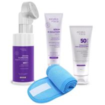Kit Clareamento Facial Com Base Protetor Fps50 Skin Care - Extratos Da Terra