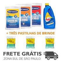 Kit Clarifica Maxfloc - HTH 1L +Barrilha +Sulfato + Elevador