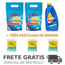 Kit Clarifica Maxfloc HTH 1L +Cloro Weekend +Pastilha Brinde