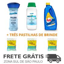 Kit Clarificante HTH 1L, 1+Clorador, 1 Floculante, Pastihas Kit Clarificante HTH 1L, 1+Clorador, 1 Floculante, Pastihas