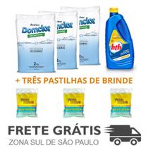 Kit Clarificante Maxfloc HTH 1L com 3 Decantador de Sujeiras
