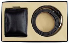Kit Clase Couro Carteira e Cinto Social SB 173 2A - Preto Kit Clase Couro Carteira e Cinto Social SB 173 2A - Preto
