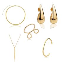 Kit Classic Girl Banhado a Ouro (SEMIJOIA) Kit Classic Girl Banhado a Ouro (SEMIJOIA)
