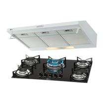 Kit Clássico Fischer Depurador Classic New 80 cm e Cooktop 5B TC Preto Kit Clássico Fischer Depurador Classic New 80 cm e Cooktop 5B TC Preto