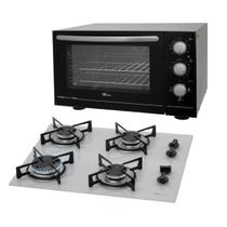 Kit Clássico Fischer: Forno Bancada Turbo 2.4 New e Cooktop a Gás 4B Branco Voltagem:220