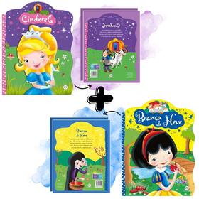 Kit Clássicos Encantados Cinderela + Branca de Neve Contos Infantis Ilustrados e Magia - Ciranda Cultural