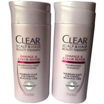 Kit Clear Shampoo e Condicionador 50ml Reparação para Cabelos Danificados e Coloridos