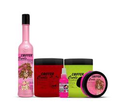 Kit cliente curls cabelos crespos e cacheados coiffer (5 unidades)
