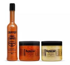 Kit Cliente De Açúcar Coiffer (3un) Com Shampoo, Condicionador e Máscara