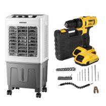 Kit Climatizador 20L 127V com Parafusadeira 21V Muke Tools Kit Climatizador 20L 127V com Parafusadeira 21V Muke Tools