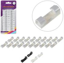 Kit Clip Organizador De Cabos E Fios 20 Peças Autoadesivo Kit Clip Organizador De Cabos E Fios 20 Peças Autoadesivo