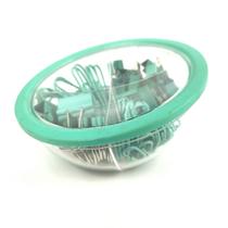 Kit Clips e Prendedor de Papel Aqua 86 peças