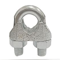 Kit Clips Grampo Leve para Cabo de Aço 1/4" (6,0 mm) 100 Unidades - SIVA