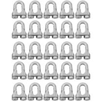 Kit Clips Grampo Para Cabo de Aço 5/16" 1,0004 (Com 25 unidades) - Nord
