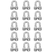 Kit Clips Grampo Para Cabo de Aço 5/8" 1,0007 (Com 15 unidades) - Nord