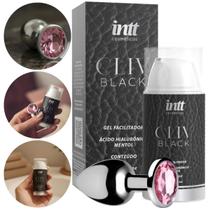 Kit Cliv Black Gel Facilitador 17g Ácido Hialurônico e Mentol Intt Plug P
