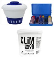 Kit Clorador Caixa Da Água, leve 1 Kg Cloro Consumo Humano