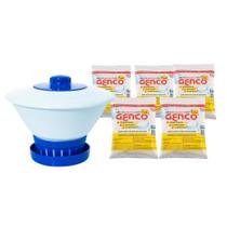 Kit clorador com 5 pastilhas de cloro multi ação t200- genco