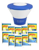 Kit Clorador Flutuador 10 Pastilhas HCL Penta Para Limpeza Manutenção De Piscinas