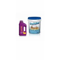 Kit Cloro De Piscina Granulado Hipoclorito Cálcio 10kg Domclor + Floculante Domclor