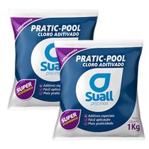 kit Cloro Suall Pratic pool Tratamento Sanitizante Piscina 2KG