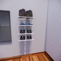 Kit Closet Aramado 0,60 x 1,00 mt 4 prateleiras Branco 20x20