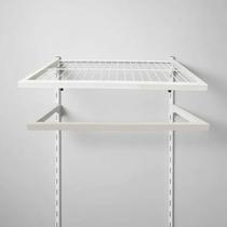 Kit Closet Aramado 0,90 x 0,50 mt Arara+prat. Branco 20x20