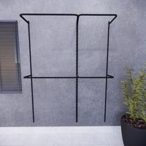 Kit Closet Aramado 1,50 x 2,00 mt 4 cabideiros Preto Kit Closet Aramado 1,50 x 2,00 mt 4 cabideiros Preto