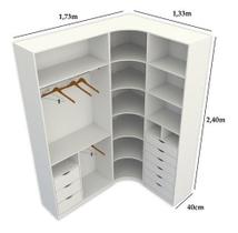 Kit Closet Armário Colmeia Cabideiro M90 (expositor, Roupa)