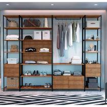 Kit Closet Industrial em Aço com 8 Gavetas e 1 Cabideiro Kit Closet Industrial em Aço com 8 Gavetas e 1 Cabideiro