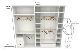 Kit Closet Loja Armário Colmeia Cabideiro M40 Mdp