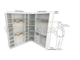 Kit Closet Loja Armário Colmeia Cabideiro M44 100% Mdf