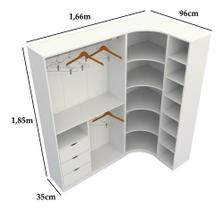 Kit Closet Loja Modulado Armário Colmeia Canto M9 Mdp Kit Closet Loja Modulado Armário Colmeia Canto M9 Mdp