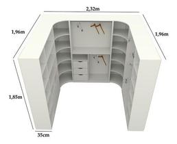 Kit Closet M77 100% Mdf