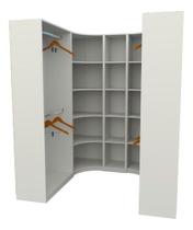 Kit Closet Modulado Armário Colmeia Cabideiro M68 100% Mdf