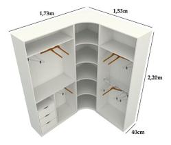 Kit Closet Modulado Armário Colmeia M82 (loja, Roupa) Kit Closet Modulado Armário Colmeia M82 (loja, Roupa)