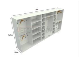 Kit Closet Ou Loja Armário Colmeia Cabideiro M36 100% Mdf