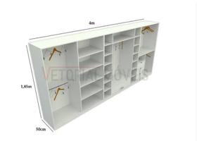 Kit Closet Ou Loja Armário Colmeia Cabideiro M36 100% Mdf - VETORIAL MÓVEIS