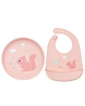 Kit Cloudy Buba Pratinho + Babador Esquilo Kit Cloudy Buba Pratinho + Babador Esquilo