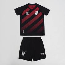 Kit Clube Infantil Umbro Athletico Paranaense I 2026 Kit Clube Infantil Umbro Athletico Paranaense I 2026