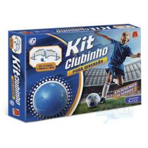 Kit Clubinho - 2 traves 1 bola e placar - Azul - Algazarra